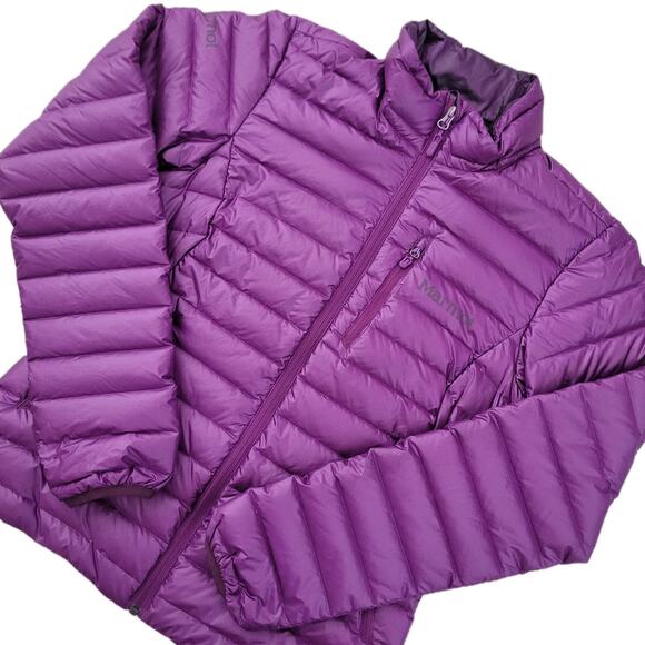 Marmot Jackets & Blazers - Marmot Womens Quasar Lightweight Down Puffer Jacket Small Purple Grape Excellent